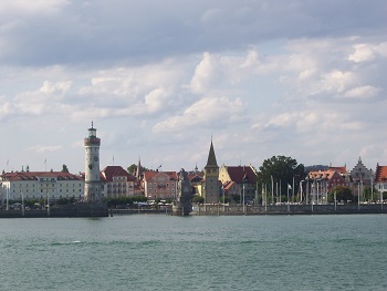 Foto von Lindau mit Hafeneinfahrt